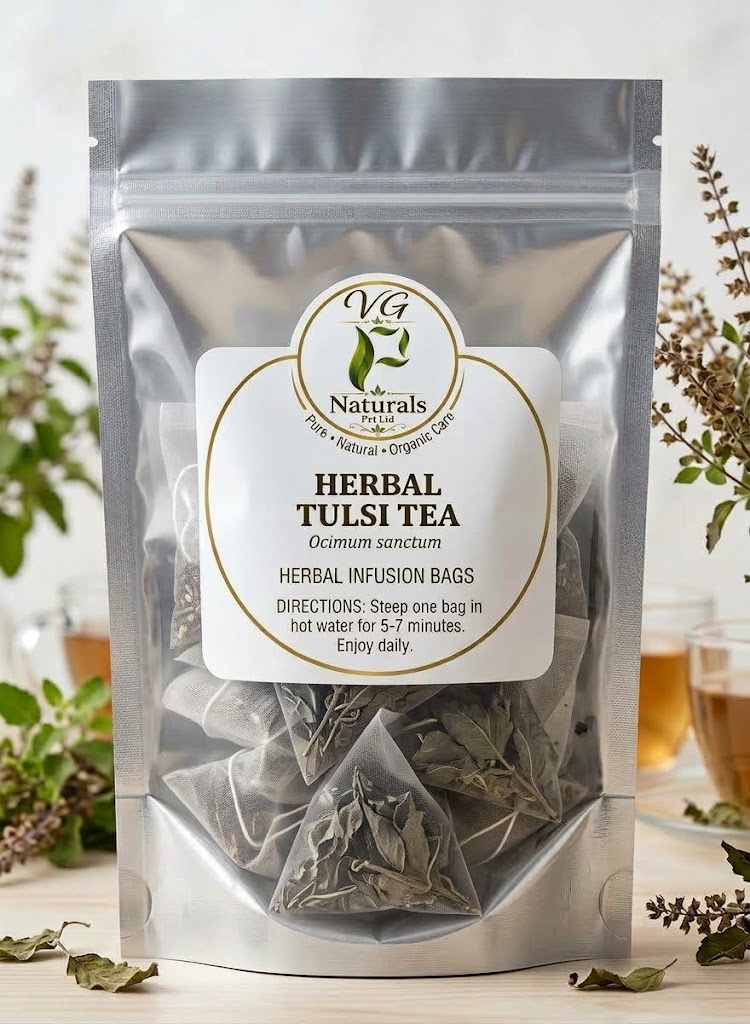 Herbal Tulsi Tea Pouch — VG Naturals