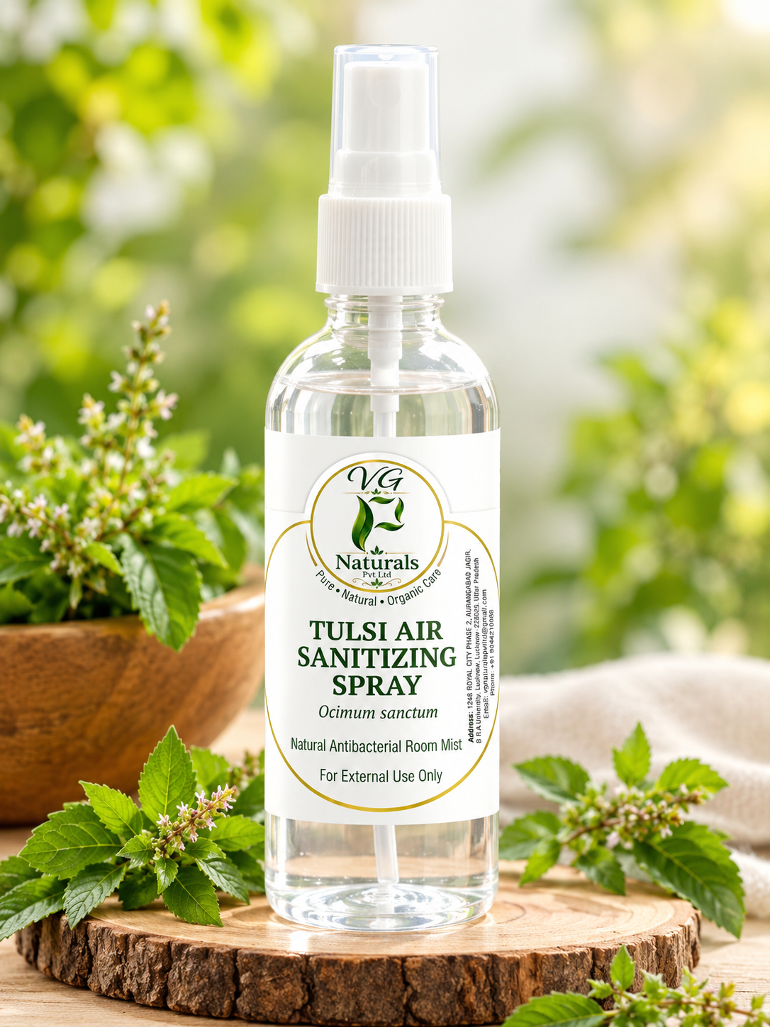 Tulsi Air Sanitizing Spray — VG Naturals